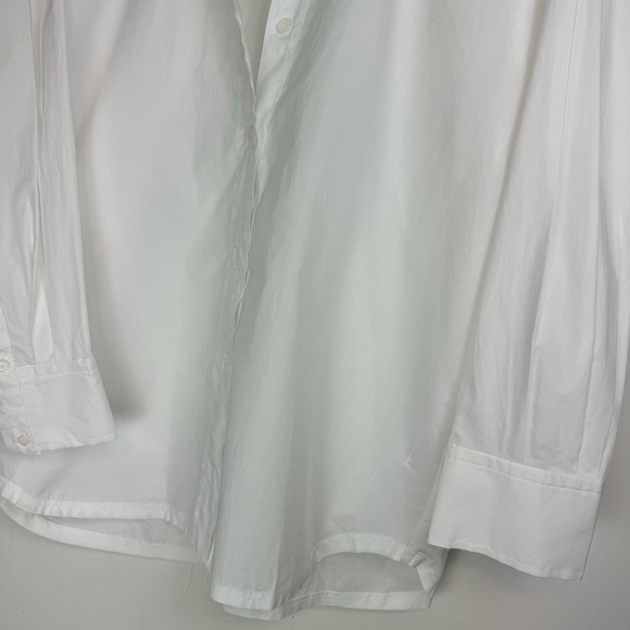 NWT Zara White Oversized Poplin Shirt Sz XS Button Down - Picture 10 of 16